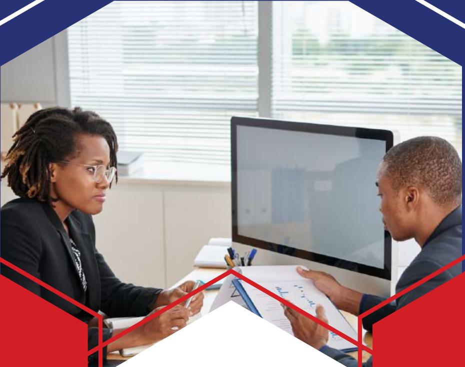 Rigel Kenya consultants reviewing a client's risk documentation